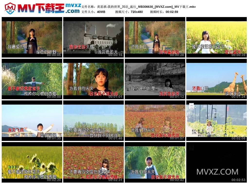 黄思祺-我的世界_国语_流行_MB306630